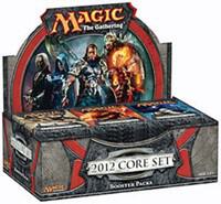 Box of 'Magic: The Gathering' 2012 Core Set with characters on the cover