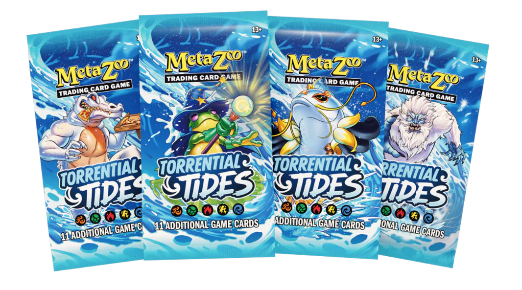 MetaZoo Torrential Tides Booster Pack - 4 Pack Bundle